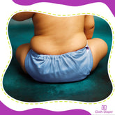 Reusable Baby Cloth Diaper with Adjustable Snap Buttons and Inserts (Set of 3)